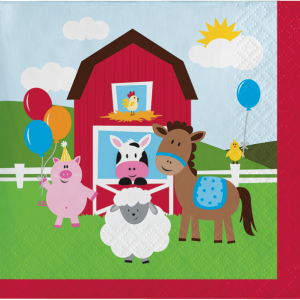 Guardanapos Farmhouse fun - Animais da Quinta