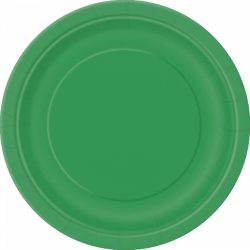 Pratos de Papel Verde Esmeralda