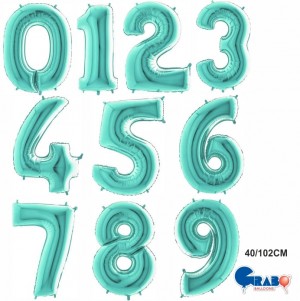 Balão Grande Numérico Tiffany