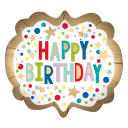 Balão Supershape Happy Birthday