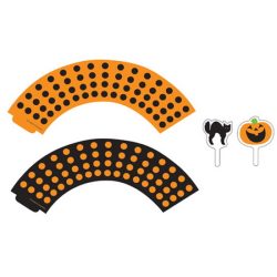 Cupcake Wrapper c/ Topper - Halloween