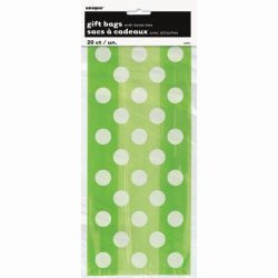 Sacos de Oferta Verde com Bolinhas
