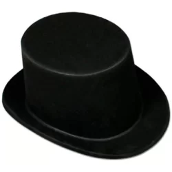 Chapéu Cartola Camurça Preto