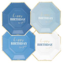 Pratos Hexagonais “Happy Birthday To You”