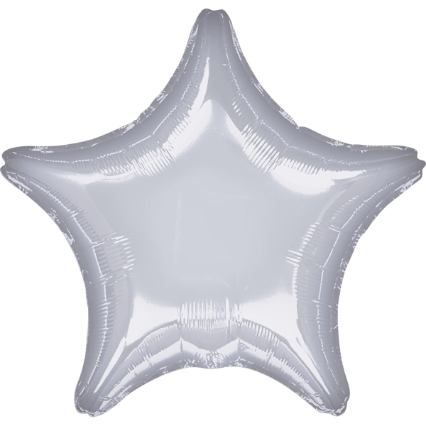Balão Estrela Prateada 48cm