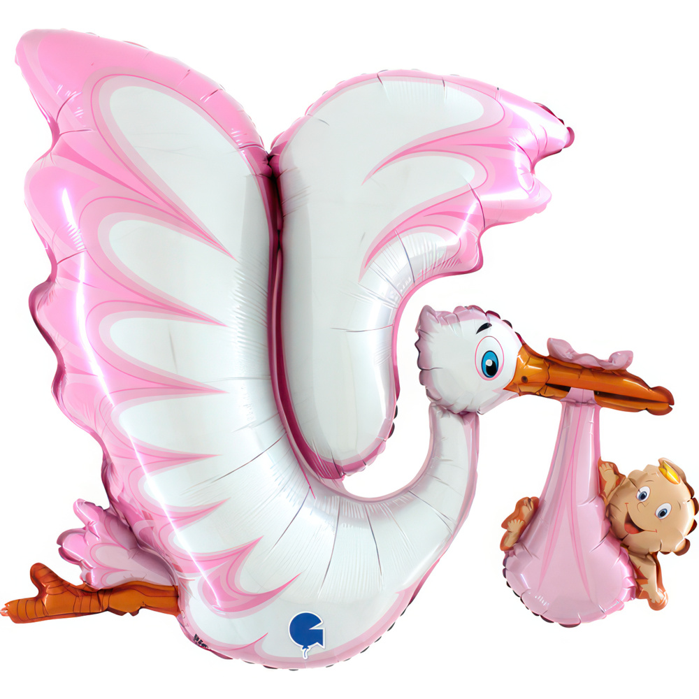 Balão Cegonha Rosa
